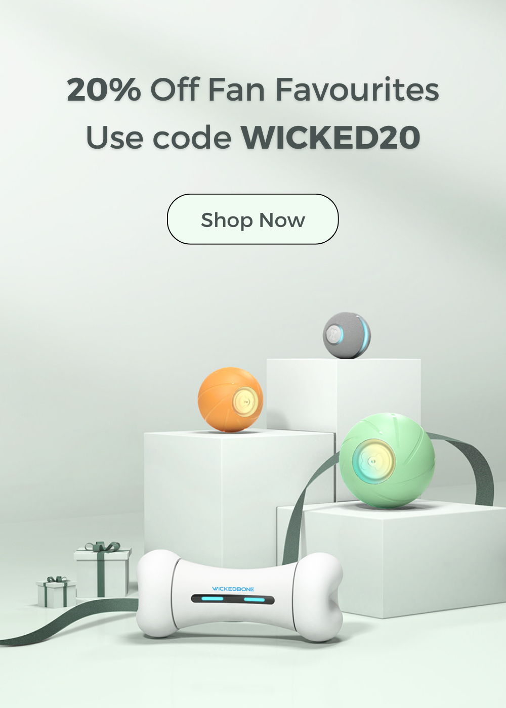 20% off fan favourites, use code wicked20