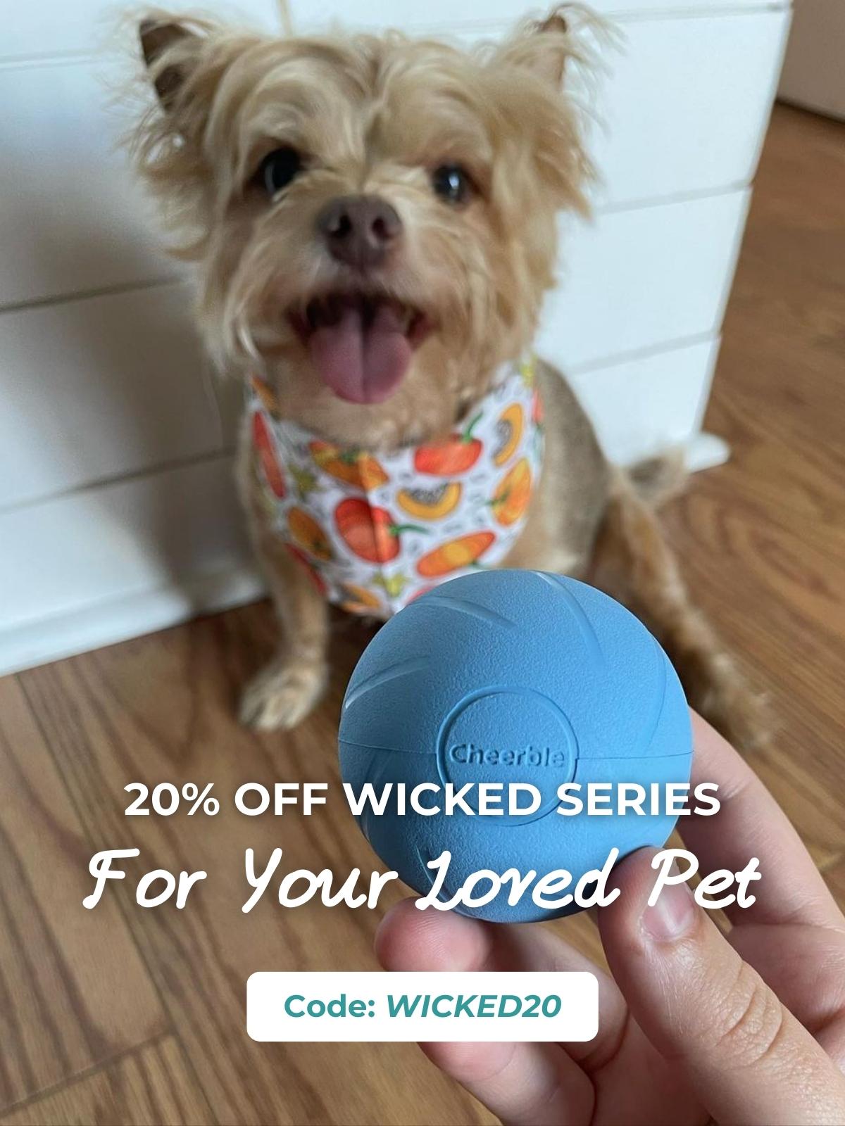 20% off Wicked Series, use code: WICKED20. For your loved pet.